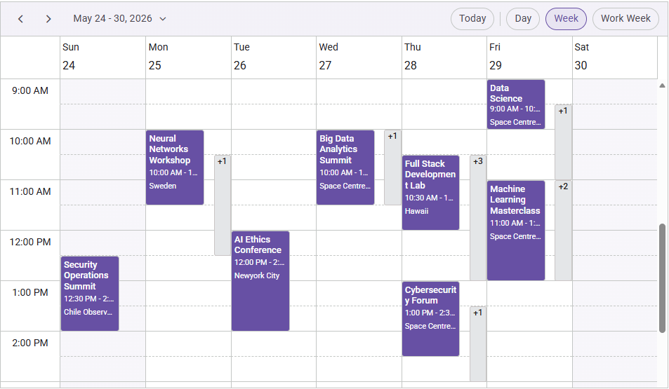 Scheduler max event stack