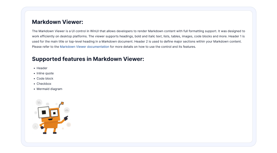 Markdown Viewer control