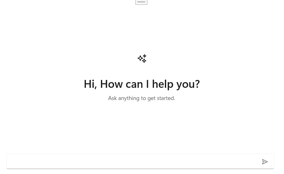WinUI AI AssistView empty view