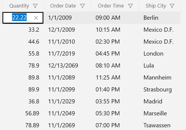 NumericColumn with ShowClearButton support