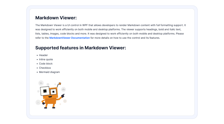 Markdown Viewer control
