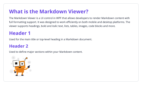 Markdown Viewer control