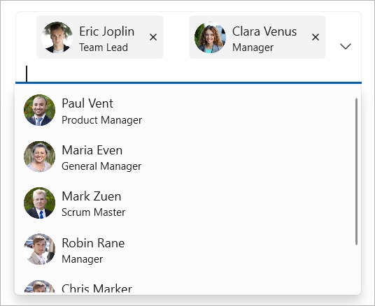 Token template in WPF AutoComplete