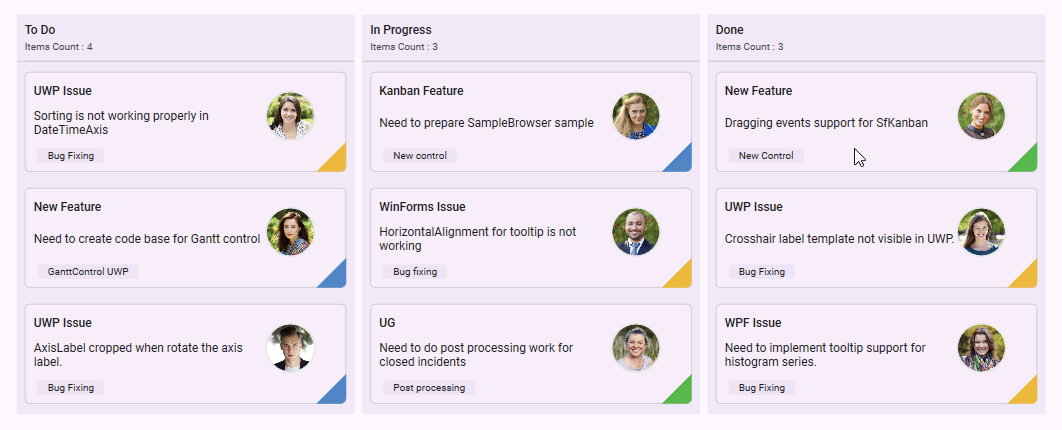 Tooltip support in WPF Kanban Board